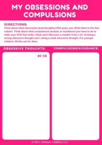Obsession Compulsion Worksheet | AT Parenting Community