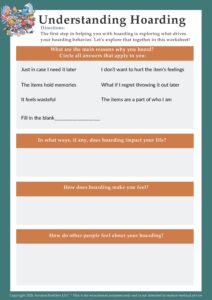 Hoarding Strategies.pdf Hoarding worksheet for therapists | AT Parenting Community